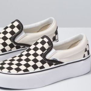 Vans Slip On Platform (black and white)
